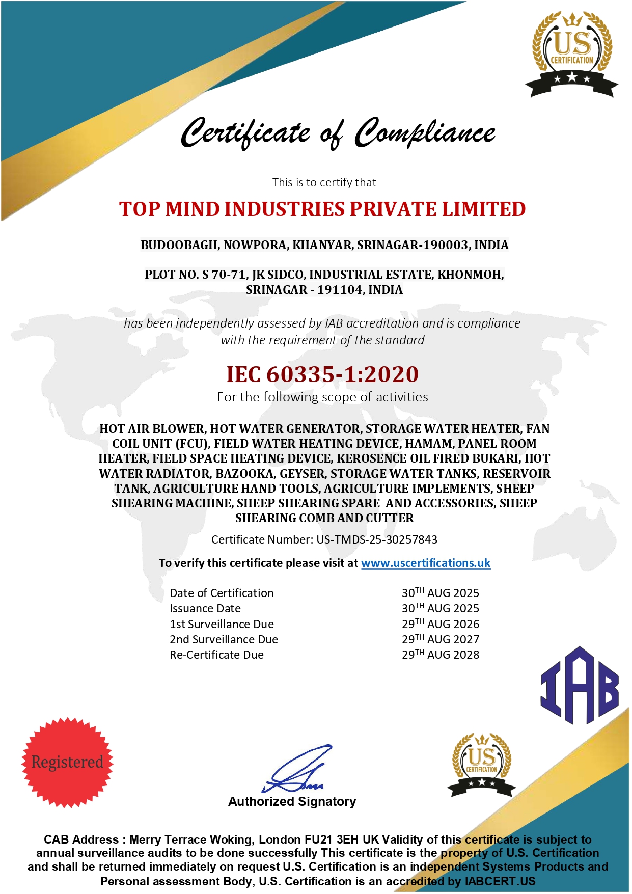 Certificate 2